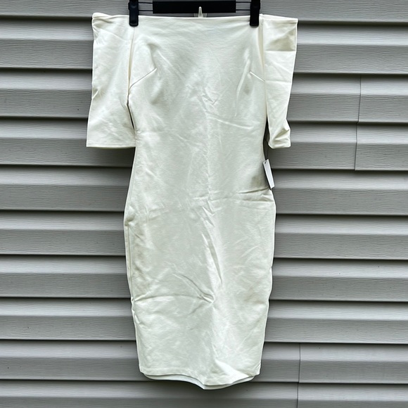 Lulu's Off-Shoulder White Dress - Picture 4 of 8